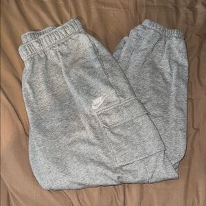 Nike Gray Sweatpants with Pockets